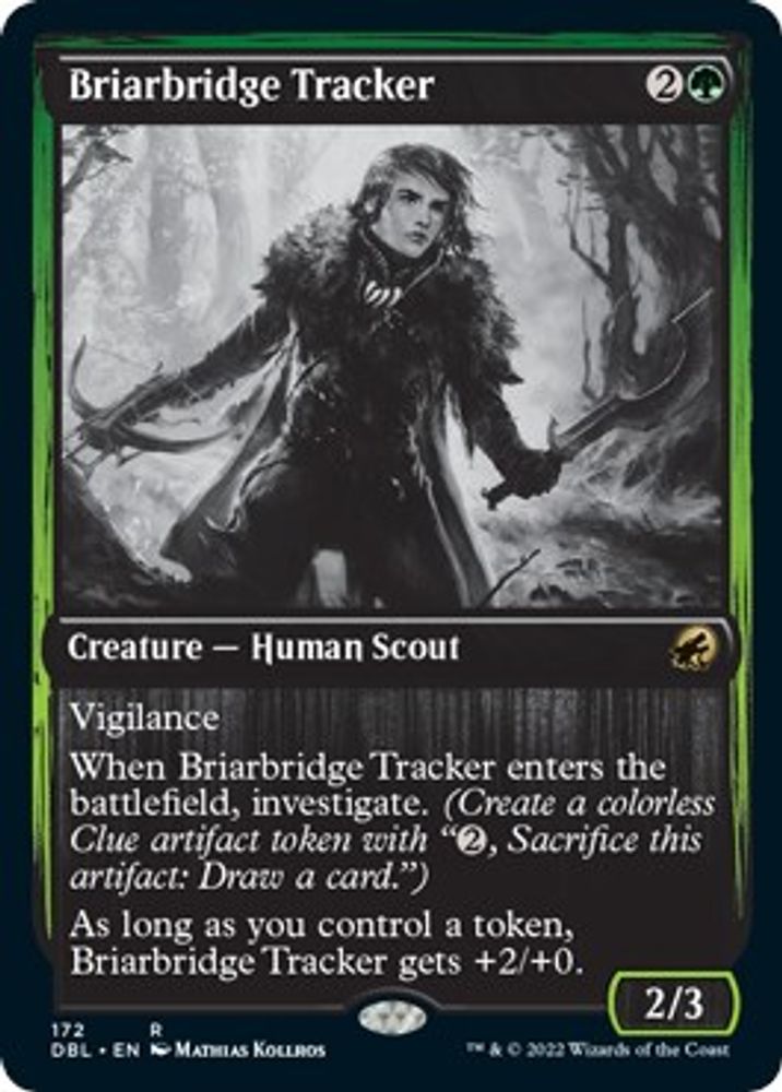 2022 Magic: The Gathering: Innistrad: Double Feature (DBL) - Briarbridge Tracker (#172, Rare) (, Near Mint)