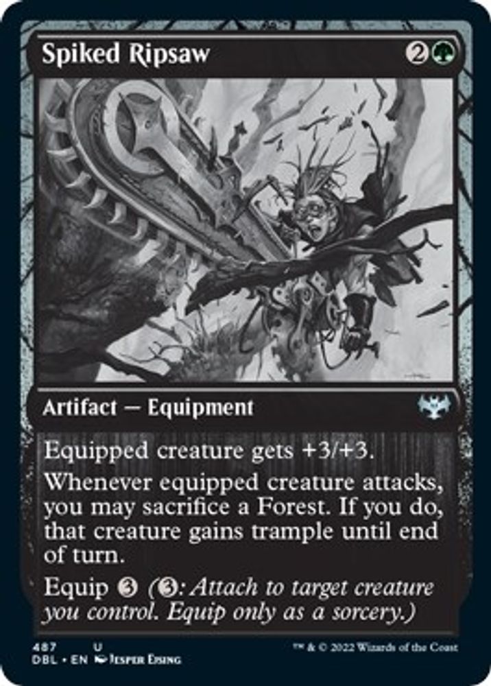 2022 Magic: The Gathering: Innistrad: Double Feature (DBL) - Spiked Ripsaw (#487, Uncommon) (, Near Mint)