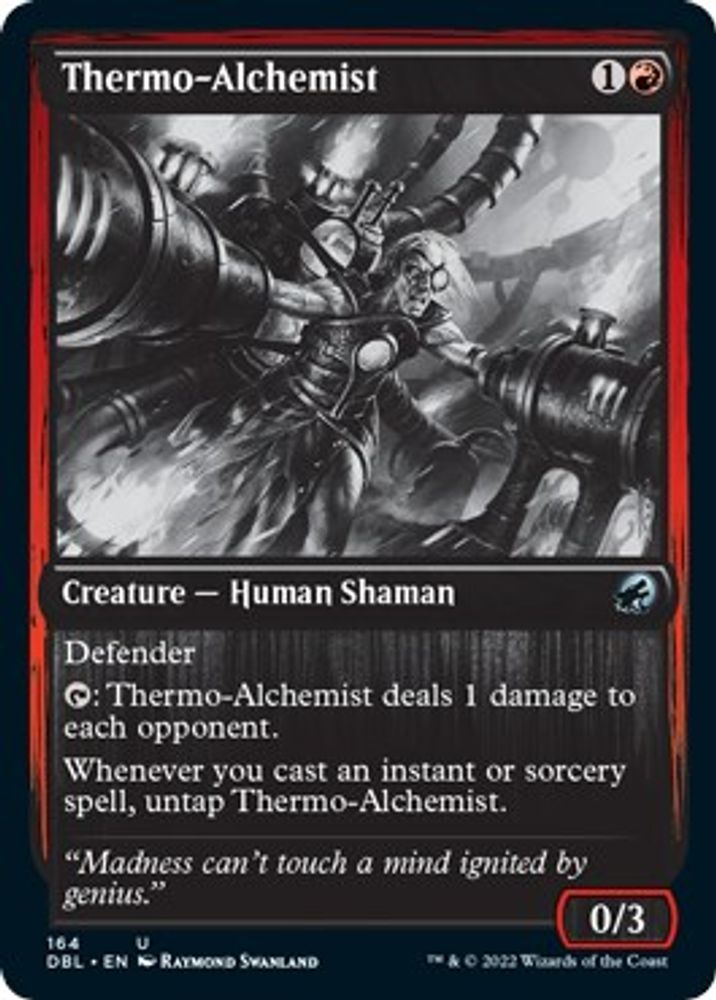 2022 Magic: The Gathering: Innistrad: Double Feature (DBL) - Thermo Alchemist (#164, Uncommon) (, Near Mint)