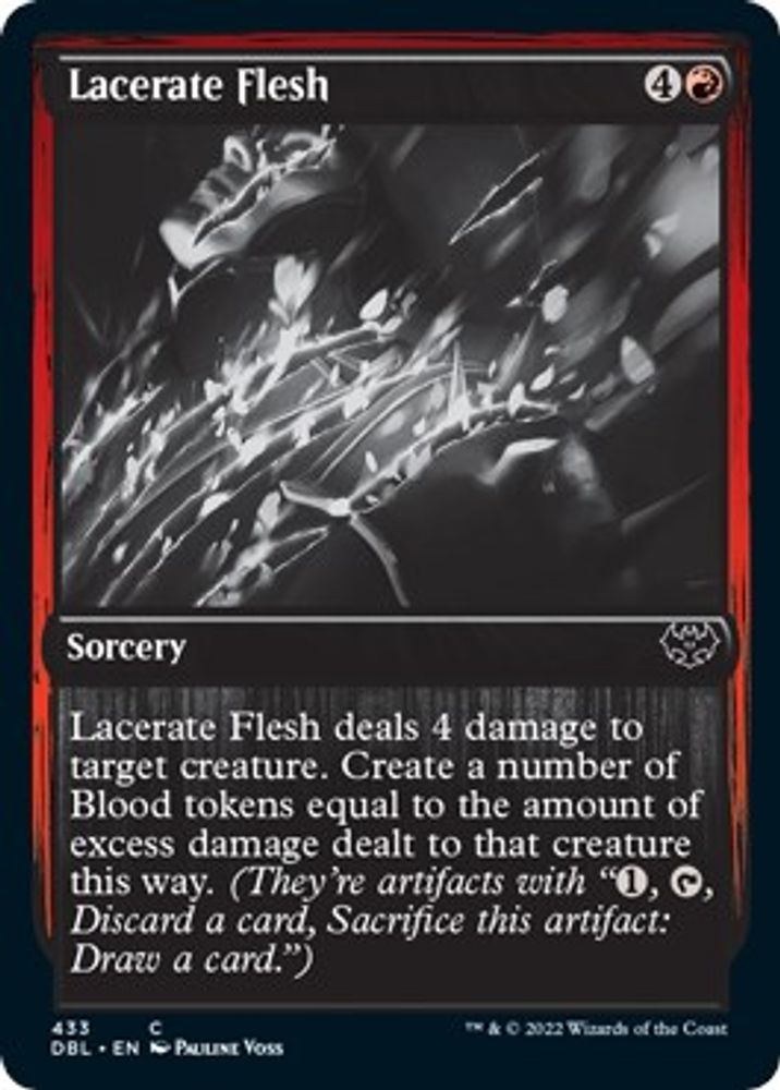 2022 Magic: The Gathering: Innistrad: Double Feature (DBL) - Lacerate Flesh (#433, Common) (, Near Mint)