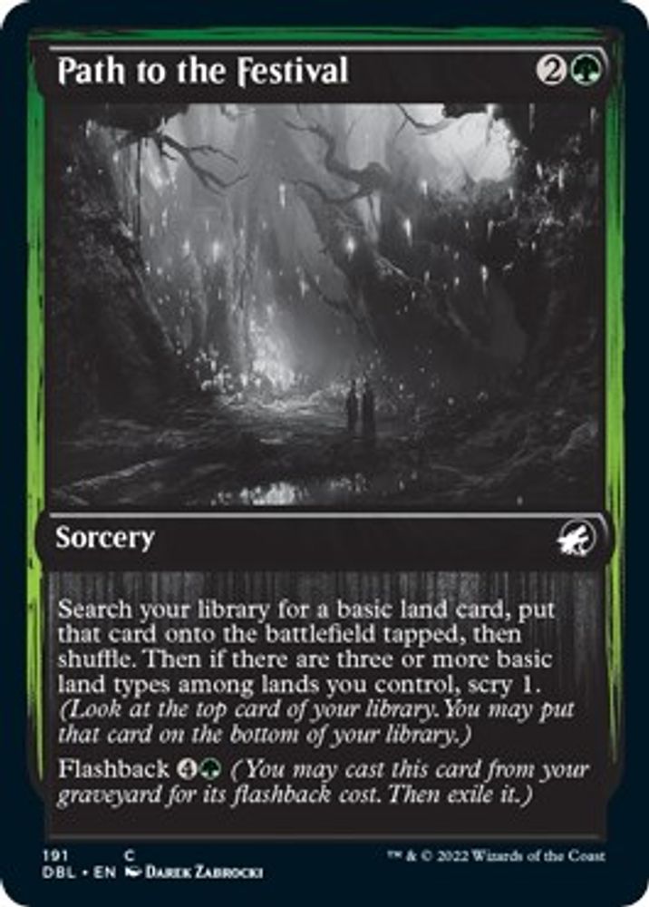 2022 Magic: The Gathering: Innistrad: Double Feature (DBL) - Path to the Festival (#191, Common) (, Near Mint)