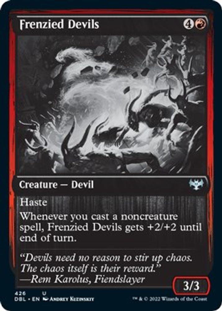 2022 Magic: The Gathering: Innistrad: Double Feature (DBL) - Frenzied Devils (#426, Uncommon) (, Near Mint)