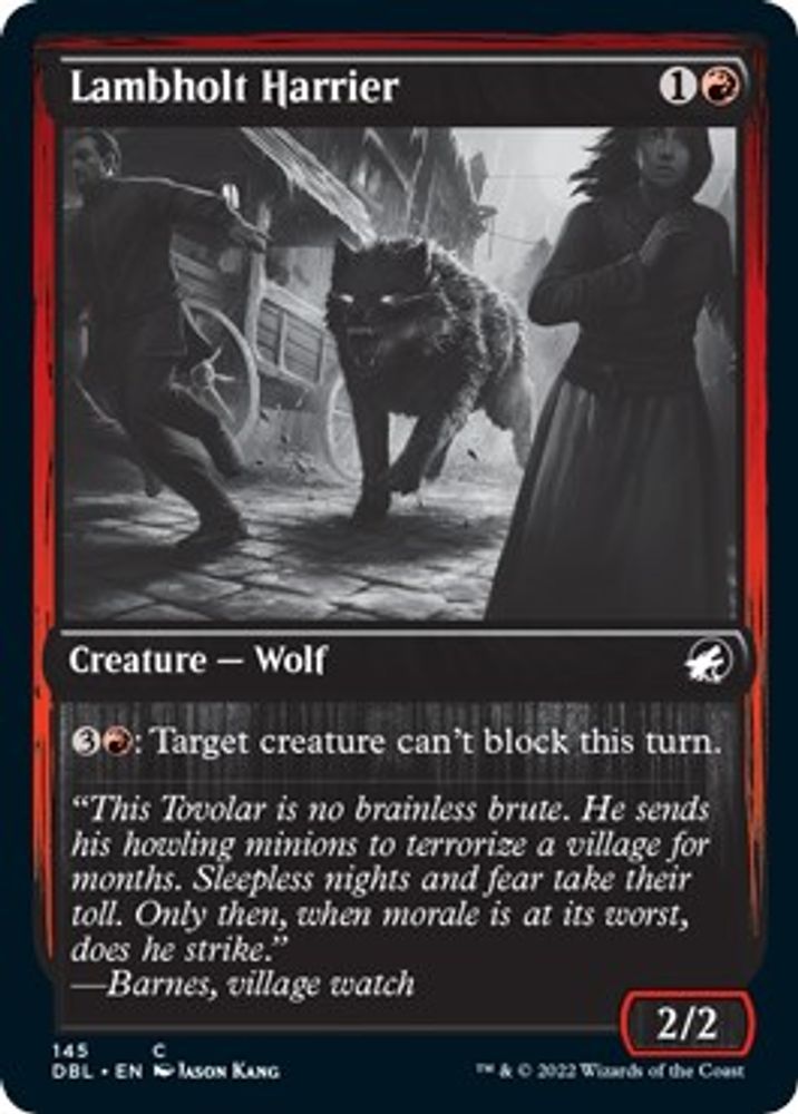 2022 Magic: The Gathering: Innistrad: Double Feature (DBL) - Lambholt Harrier (#145, Common) (, Near Mint)