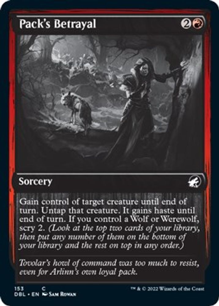 2022 Magic: The Gathering: Innistrad: Double Feature (DBL) - Packs Betrayal (#153, Common) (, Near Mint)