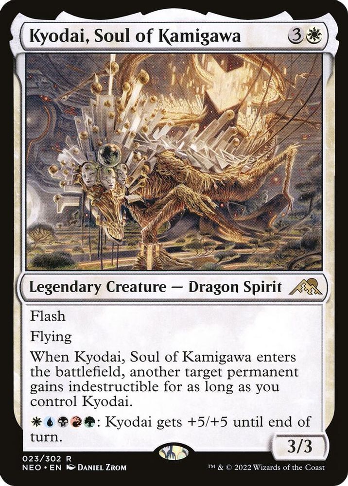 2022 Magic: The Gathering: Kamigawa: Neon Dynasty (NEO) - Kyodai Soul of Kamigawa (#23, Rare) (Foil, Near Mint)