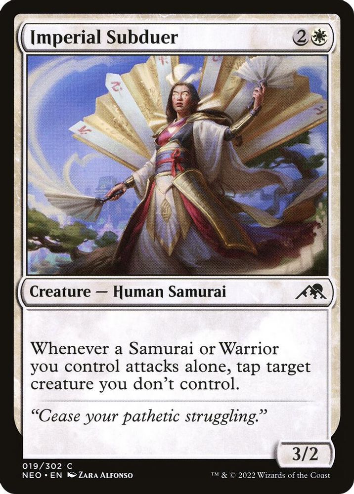 2022 Magic: The Gathering: Kamigawa: Neon Dynasty (NEO) - Imperial Subduer (#19, Common) (, Near Mint)