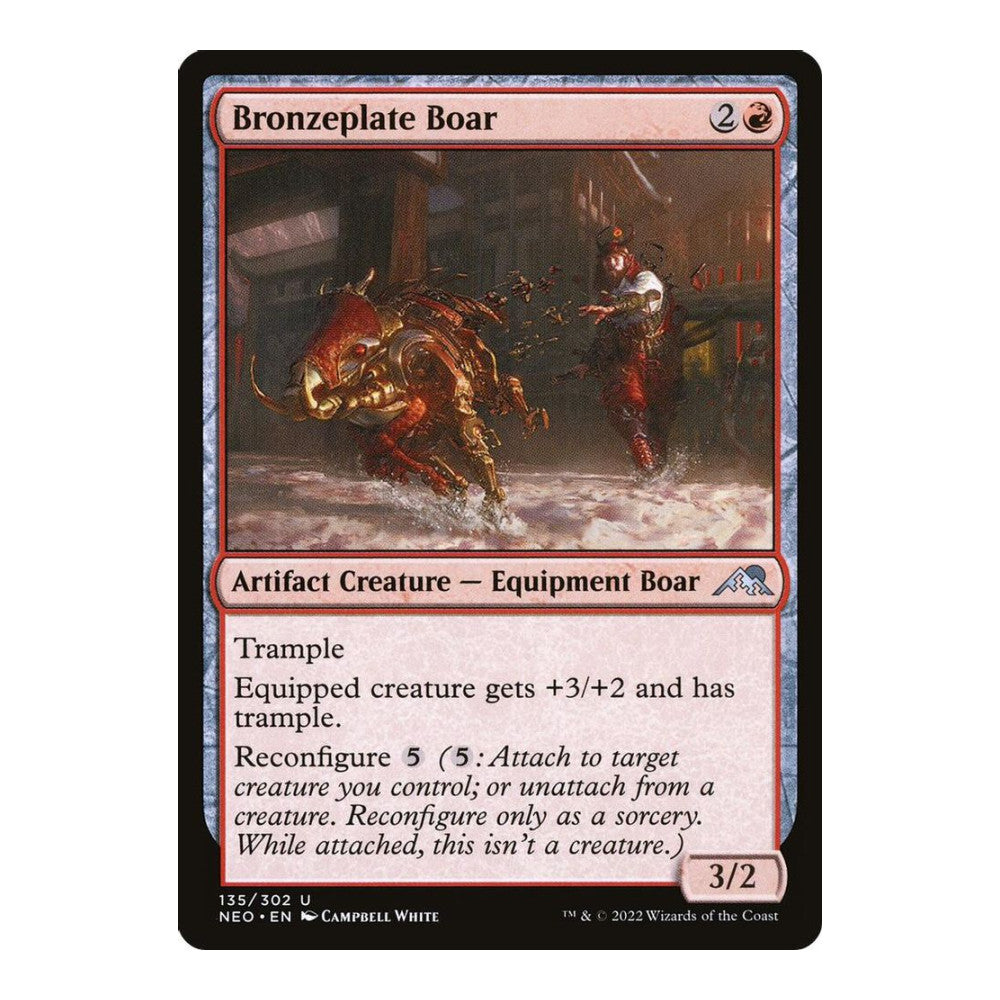 Bronzeplate Boar - Kamigawa: Neon Dynasty () - Near Mint -