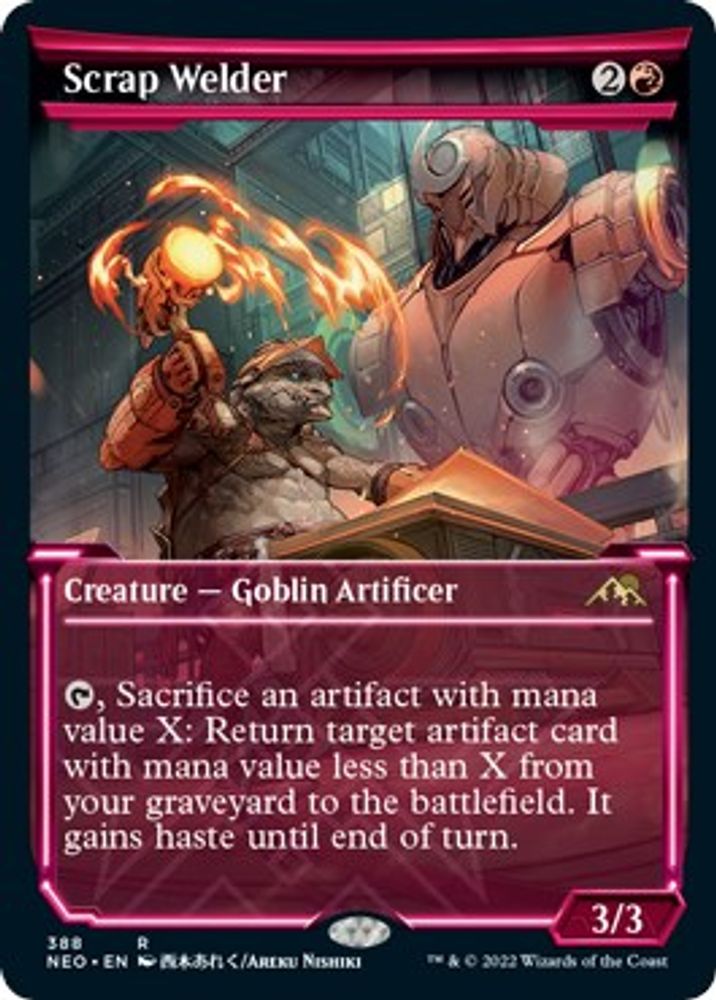 2022 Magic: The Gathering: Kamigawa: Neon Dynasty (NEO) - Scrap Welder Showcase (#388, Rare)