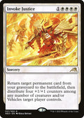 2022 Magic: The Gathering: Kamigawa: Neon Dynasty (NEO) - Invoke Justice (#21, Rare) (, Near Mint)
