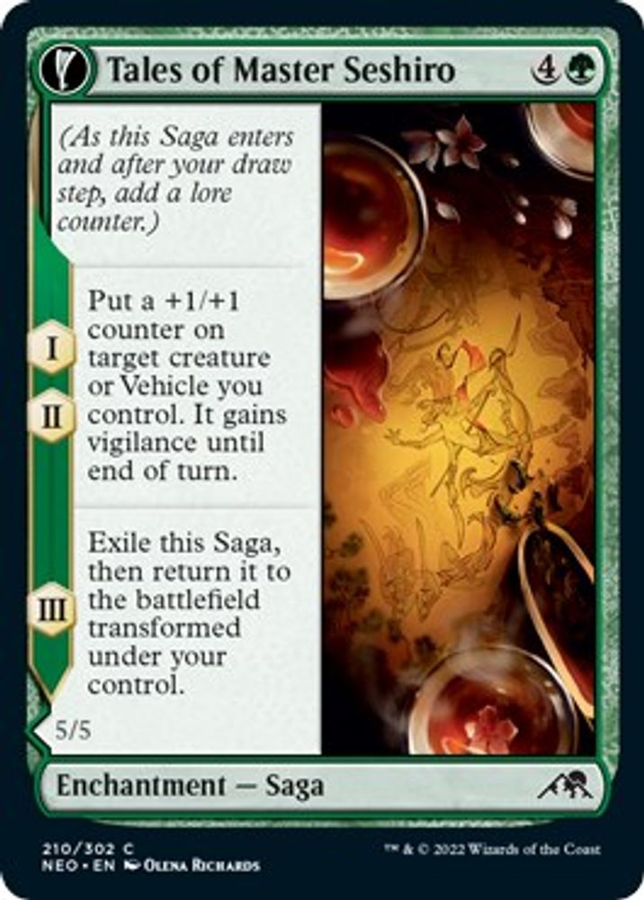 2022 Magic: The Gathering: Kamigawa: Neon Dynasty (NEO) - Tales of Master Seshiro (#210, Common) (Foil, Near Mint)