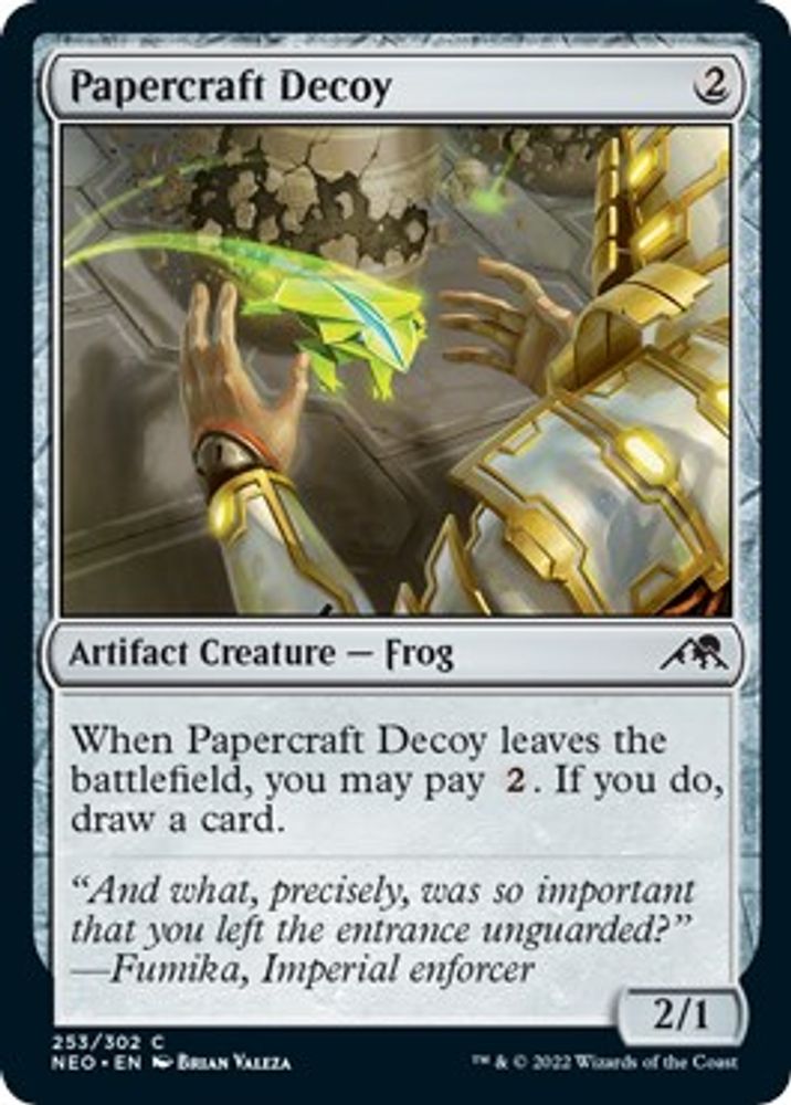 2022 Magic: The Gathering: Kamigawa: Neon Dynasty (NEO) - Papercraft Decoy (#253, Common) (Foil, Near Mint)