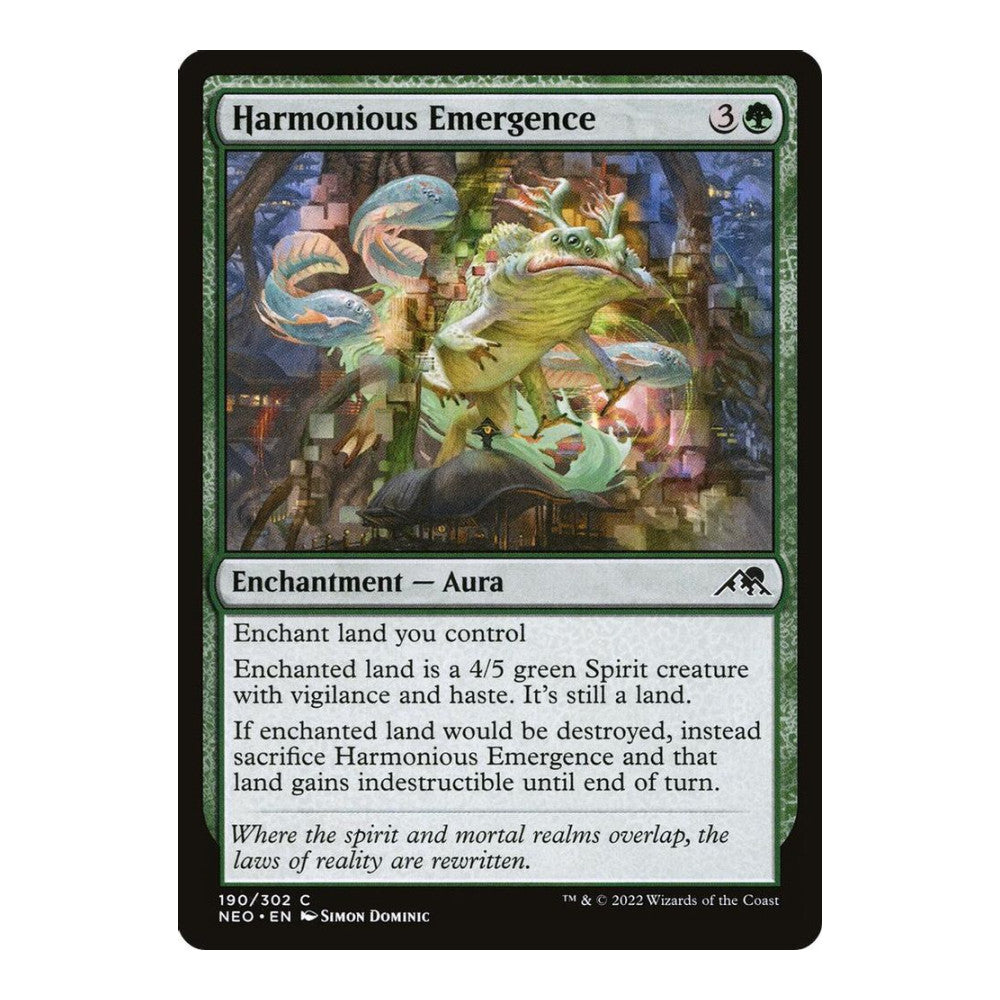 2022 Magic: The Gathering: Kamigawa: Neon Dynasty (NEO) - Harmonious Emergence (#190, Common) (, Near Mint)