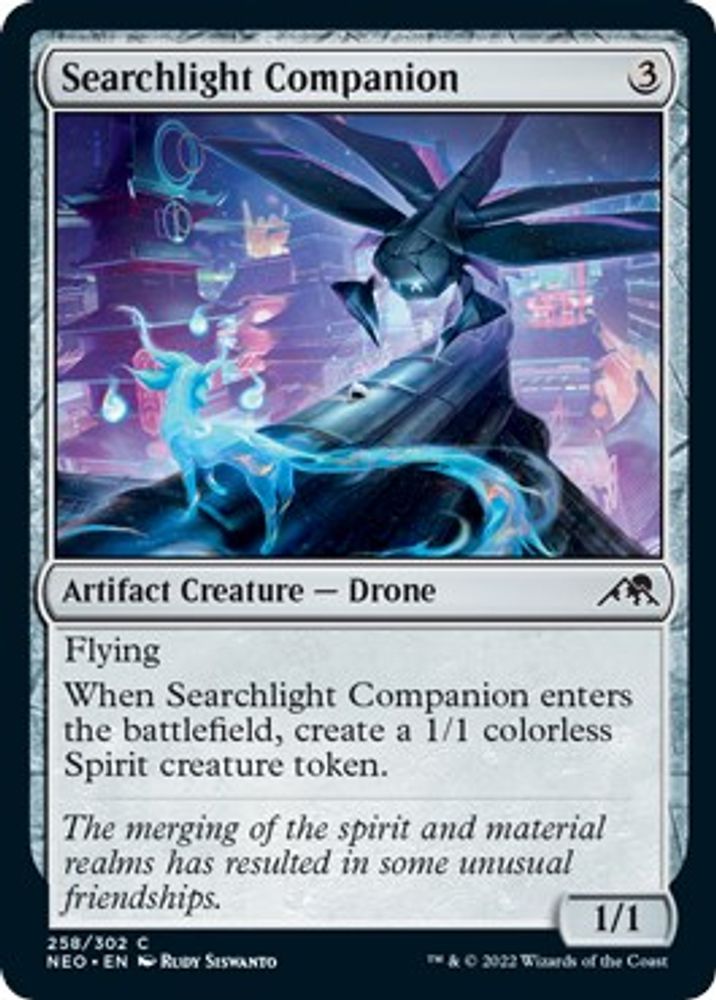 2022 Magic: The Gathering: Kamigawa: Neon Dynasty (NEO) - Searchlight Companion (#258, Common) (Foil, Near Mint)