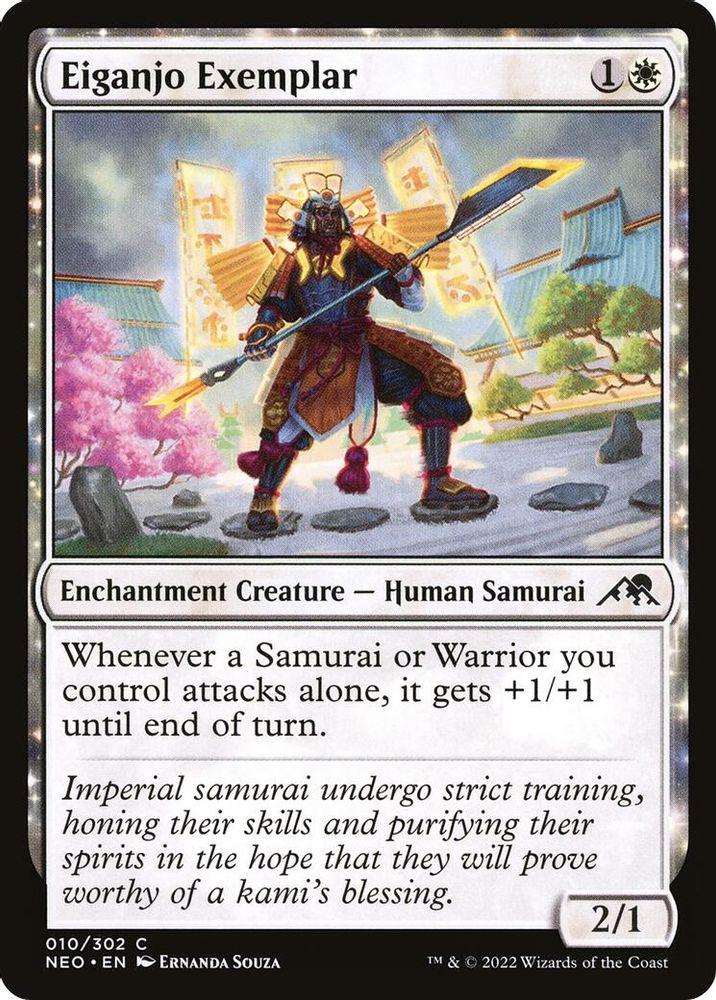 2022 Magic: The Gathering: Kamigawa: Neon Dynasty (NEO) - Eiganjo Exemplar (#10, Common) (, Near Mint)