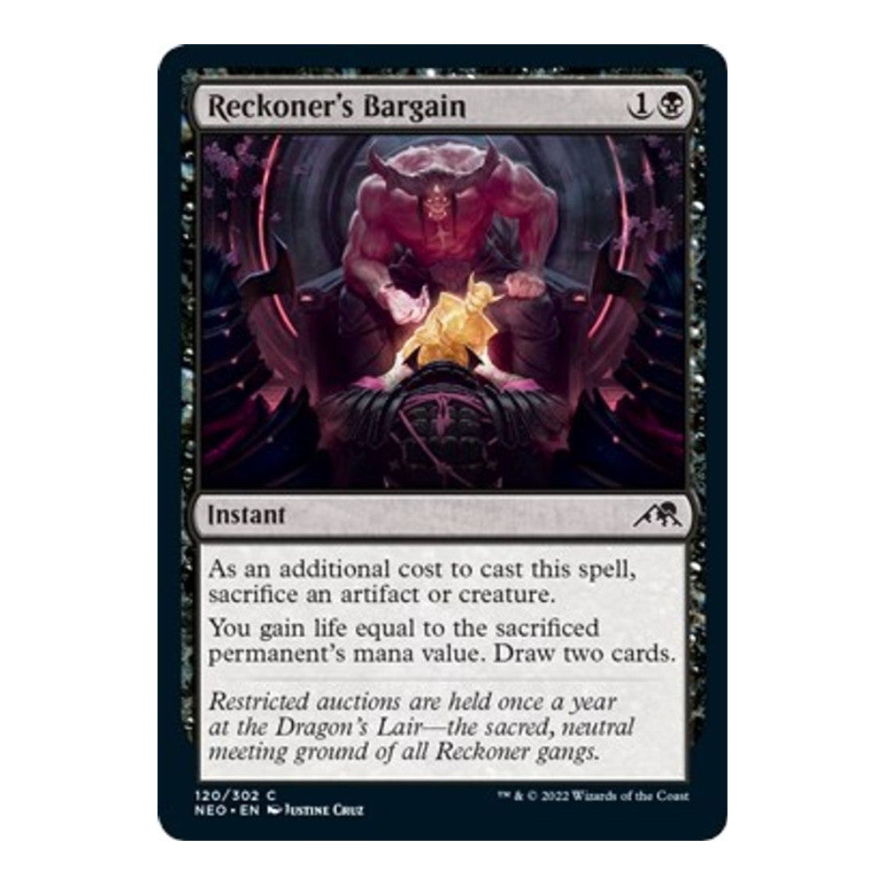 Reckoners Bargain - Kamigawa: Neon Dynasty () - Near Mint -