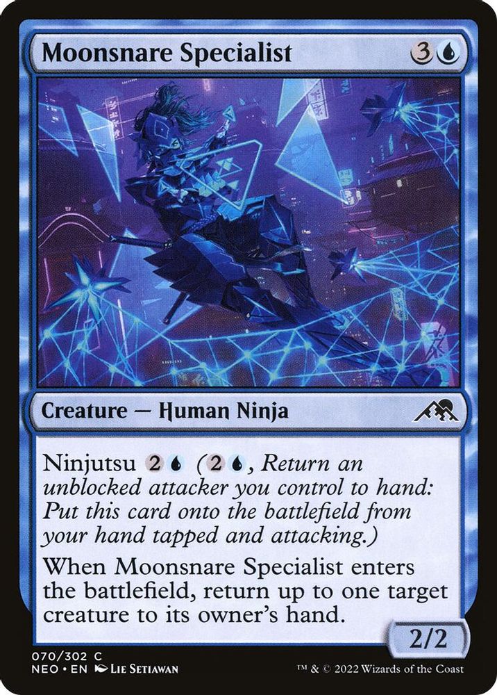 2022 Magic: The Gathering: Kamigawa: Neon Dynasty (NEO) - Moonsnare Specialist (#70, Common) (, Near Mint)
