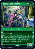 2022 Magic: The Gathering: Kamigawa: Neon Dynasty (NEO) - Spring Leaf Avenger Showcase (#349, Rare) (, Near Mint)