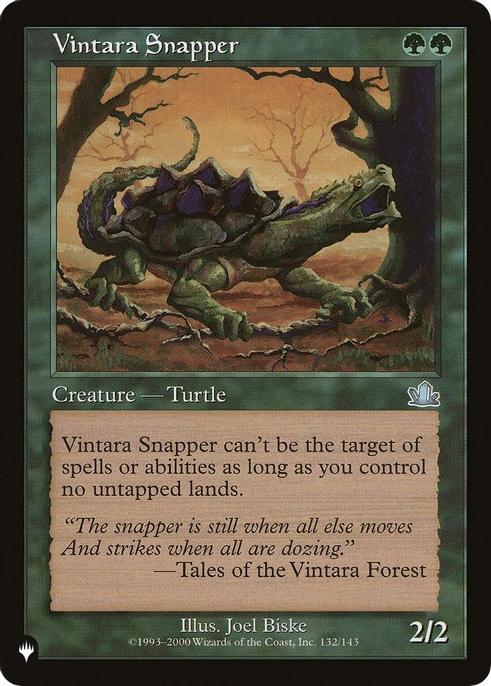 2026 Magic: The Gathering: The List Reprints (LIST) - Vintara Snapper (#PCY-132, Uncommon) (, Near Mint)