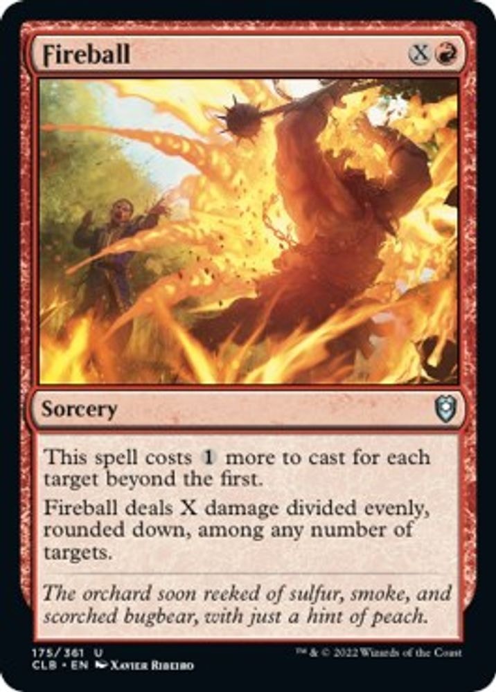 2022 Magic: The Gathering: Commander Legends: Battle for Baldur's Gate (CLB) - Fireball (#175, Uncommon) (, Near Mint)