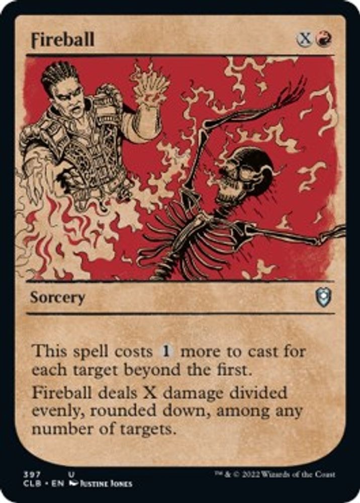 2022 Magic: The Gathering: Commander Legends: Battle for Baldur's Gate (CLB) - Fireball Showcase (#397, Uncommon) (, Near Mint)