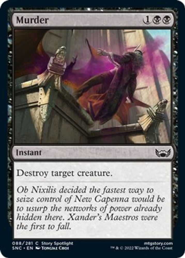 2022 Magic: The Gathering: Streets of New Capenna (SNC) - Murder (#88, Common) (, Near Mint)
