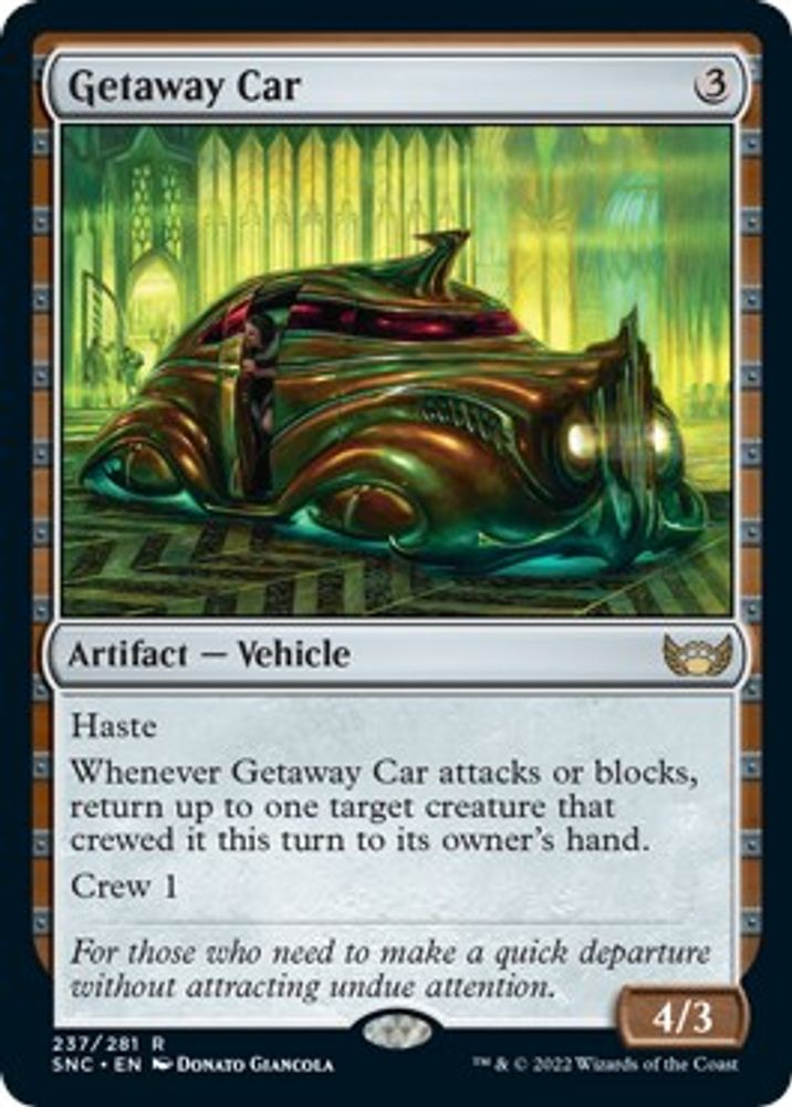 2022 Magic: The Gathering: Streets of New Capenna (SNC) - Getaway Car (#237, Rare) (, Near Mint)