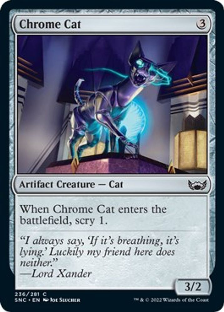 2022 Magic: The Gathering: Streets of New Capenna (SNC) - Chrome Cat (#236, Common) (, Near Mint)