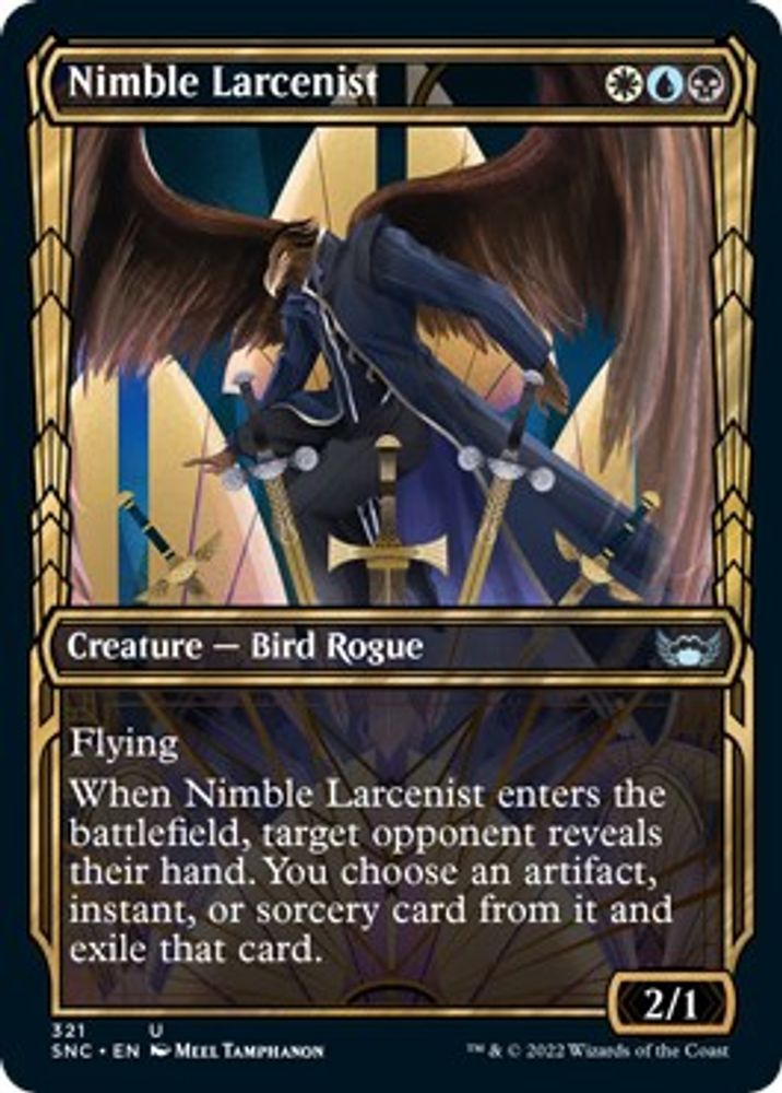 2022 Magic: The Gathering: Streets of New Capenna (SNC) - Nimble Larcenist Showcase (#321, Uncommon) (, Near Mint)