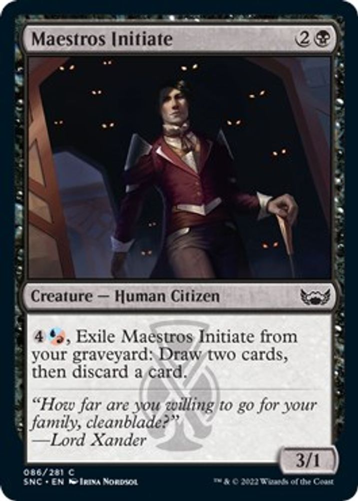 2022 Magic: The Gathering: Streets of New Capenna (SNC) - Maestros Initiate (#86, Common) (, Near Mint)