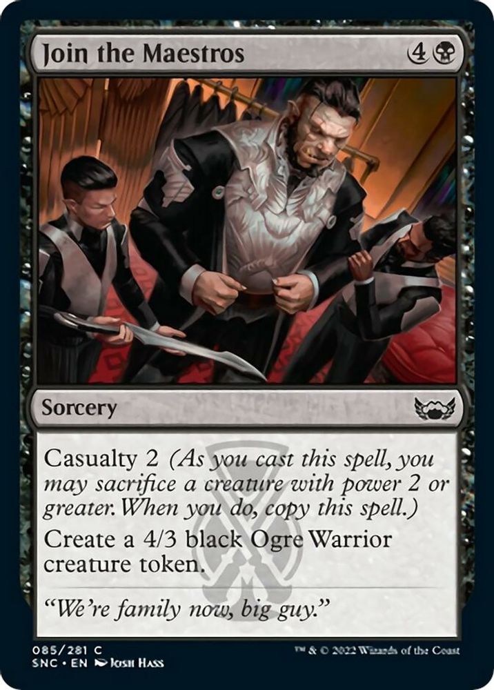 2022 Magic: The Gathering: Streets of New Capenna (SNC) - Join the Maestros (#85, Common) (, Near Mint)