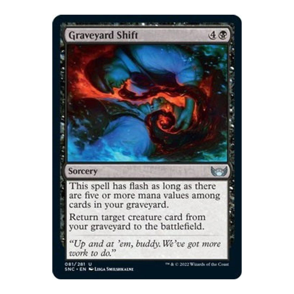 2022 Magic: The Gathering: Streets of New Capenna (SNC) - Graveyard Shift (#81, Uncommon) (, Near Mint)