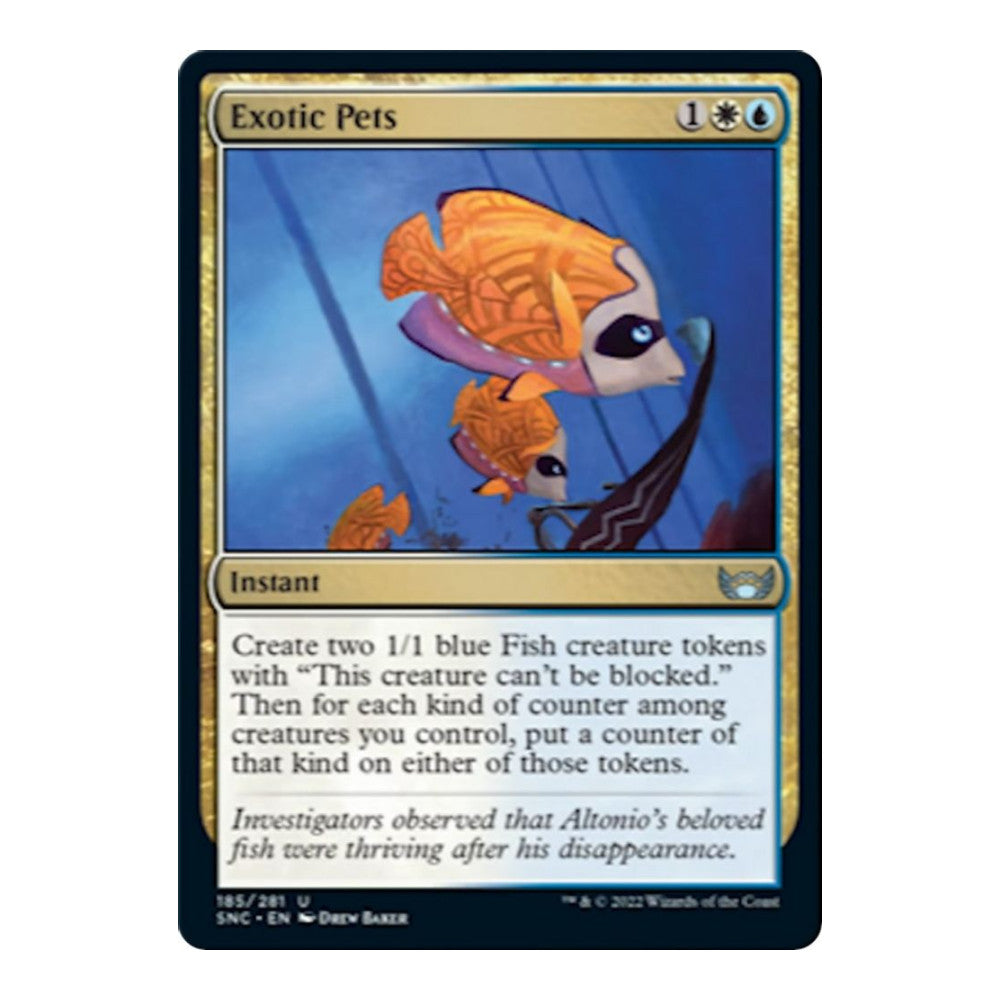 2022 Magic: The Gathering: Streets of New Capenna (SNC) - Exotic Pets (#185, Uncommon) (, Near Mint)