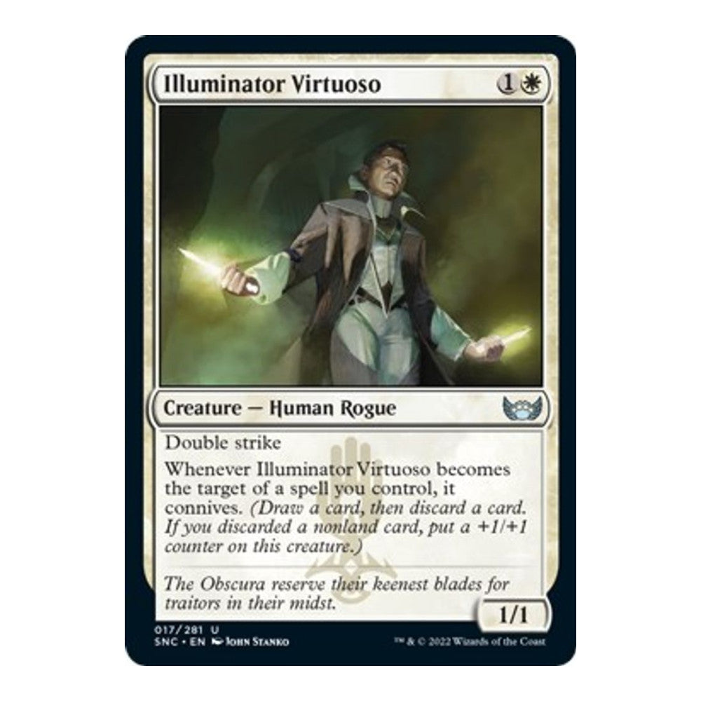 2022 Magic: The Gathering: Streets of New Capenna (SNC) - Illuminator Virtuoso (#17, Uncommon) (, Near Mint)