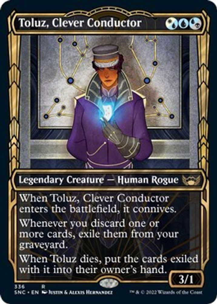 2022 Magic: The Gathering: Streets of New Capenna (SNC) - Toluz Clever Conductor Showcase (#336, Rare) (, Near Mint)