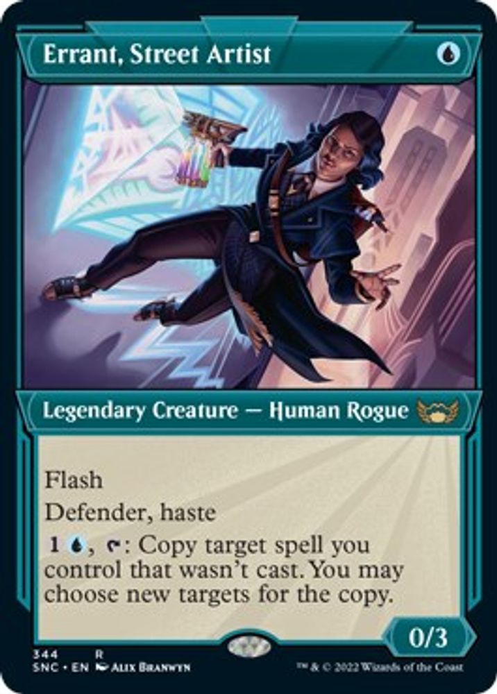 2022 Magic: The Gathering: Streets of New Capenna (SNC) - Errant Street Artist Showcase (#344, Rare) (, Near Mint)