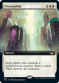 2022 Magic: The Gathering: Streets of New Capenna (SNC) - Depopulate Extended Art (#406, Rare) (, Near Mint)