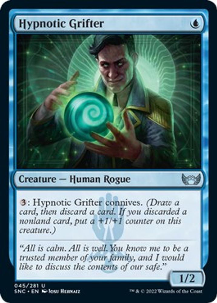 2022 Magic: The Gathering: Streets of New Capenna (SNC) - Hypnotic Grifter (#45, Uncommon) (, Near Mint)