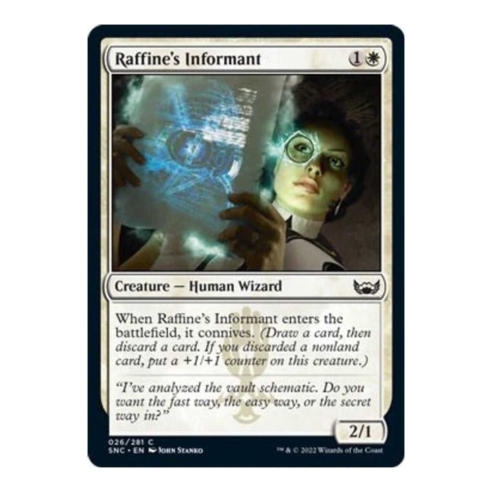 2022 Magic: The Gathering: Streets of New Capenna (SNC) - Raffines Informant (#26, Common) (, Near Mint)