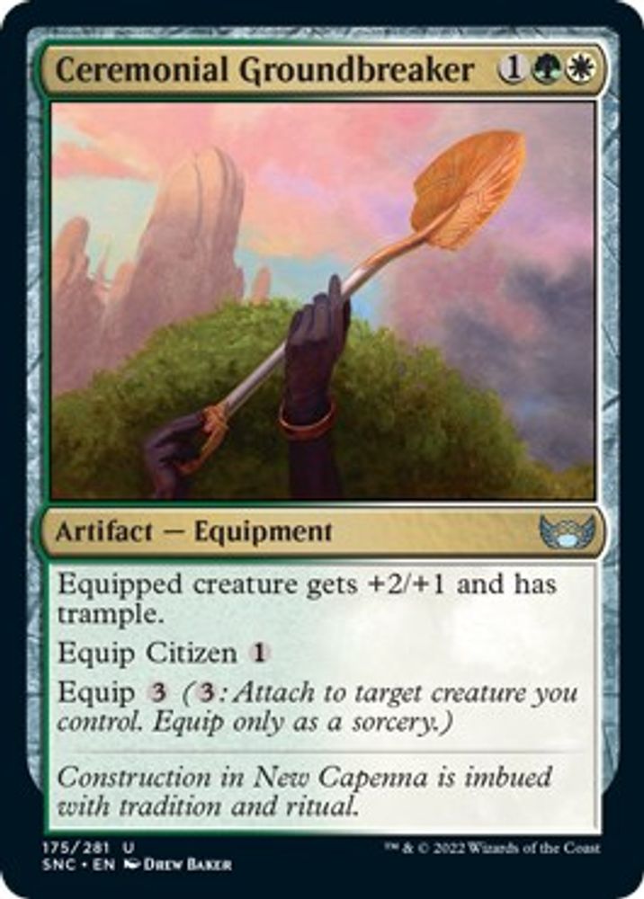 2022 Magic: The Gathering: Streets of New Capenna (SNC) - Ceremonial Groundbreaker (#175, Uncommon) (, Near Mint)