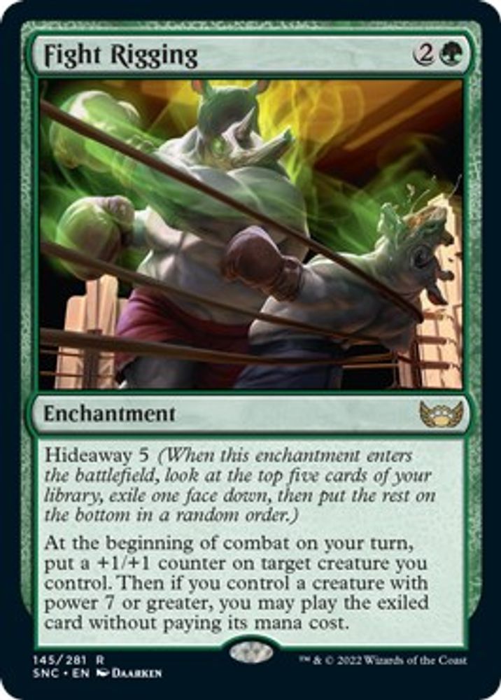 2022 Magic: The Gathering: Streets of New Capenna (SNC) - Fight Rigging (#145, Rare) (, Near Mint)