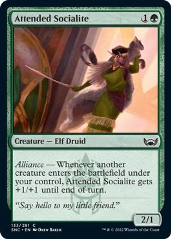 2022 Magic: The Gathering: Streets of New Capenna (SNC) - Attended Socialite (#133, Common) (, Near Mint)