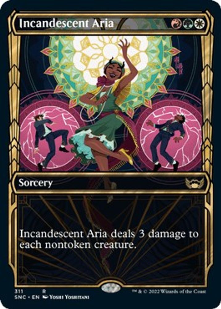 2022 Magic: The Gathering: Streets of New Capenna (SNC) - Incandescent Aria Showcase (#311, Rare)