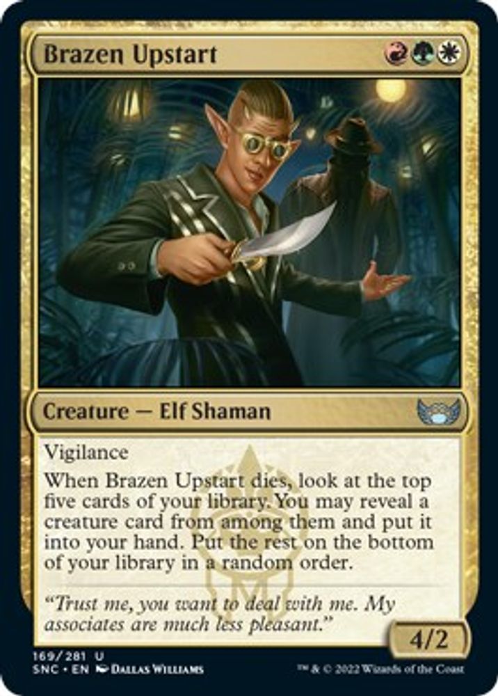2022 Magic: The Gathering: Streets of New Capenna (SNC) - Brazen Upstart (#169, Uncommon) (, Near Mint)