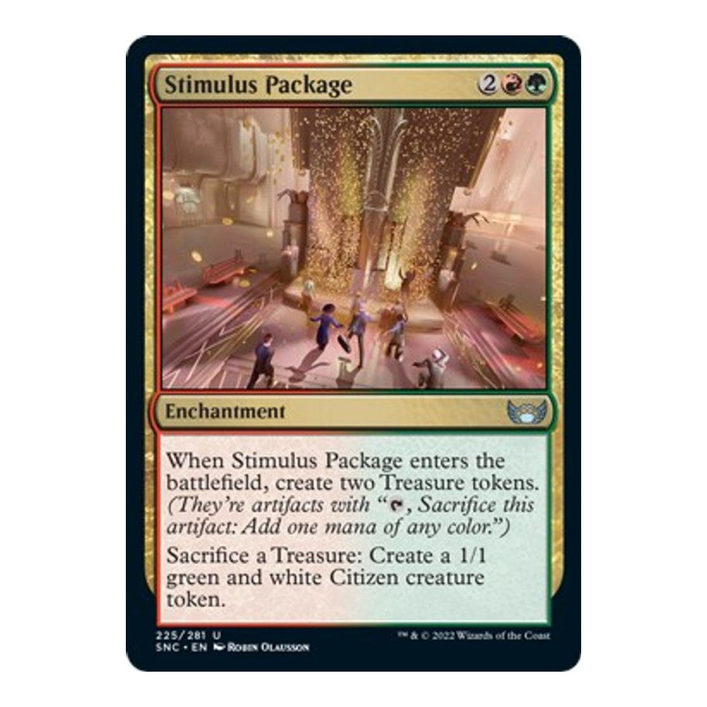 2022 Magic: The Gathering: Streets of New Capenna (SNC) - Stimulus Package (#225, Uncommon) (, Near Mint)