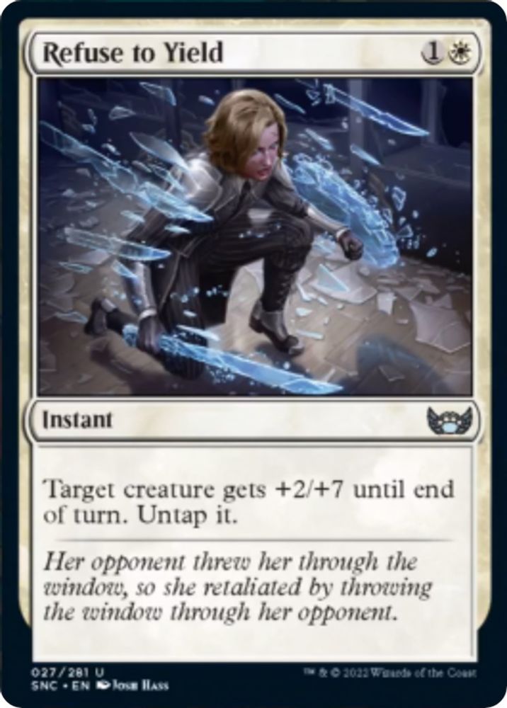 2022 Magic: The Gathering: Streets of New Capenna (SNC) - Refuse to Yield (#27, Uncommon) (, Near Mint)
