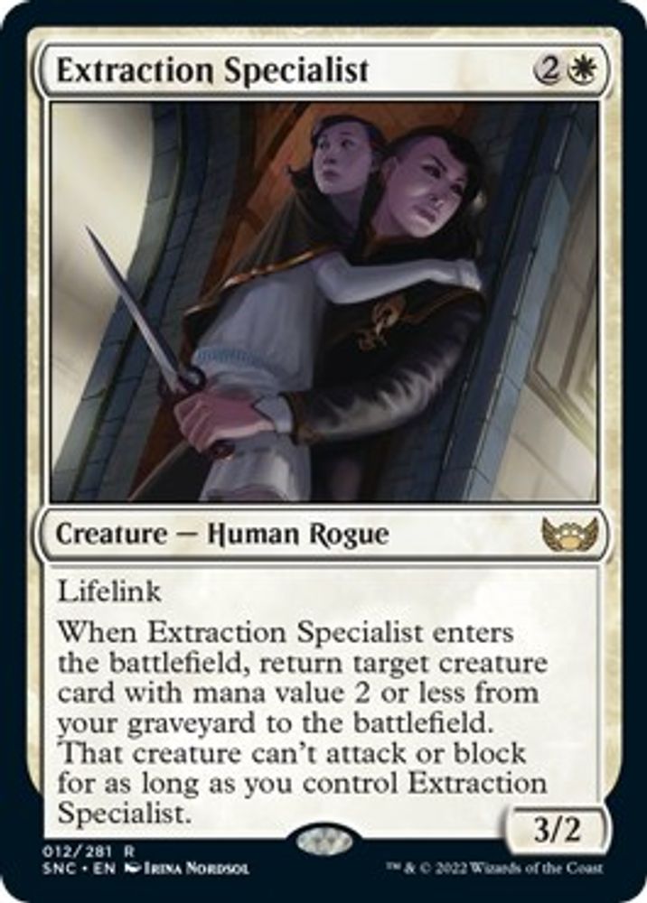 2022 Magic: The Gathering: Streets of New Capenna (SNC) - Extraction Specialist (#12, Rare) (, Near Mint)