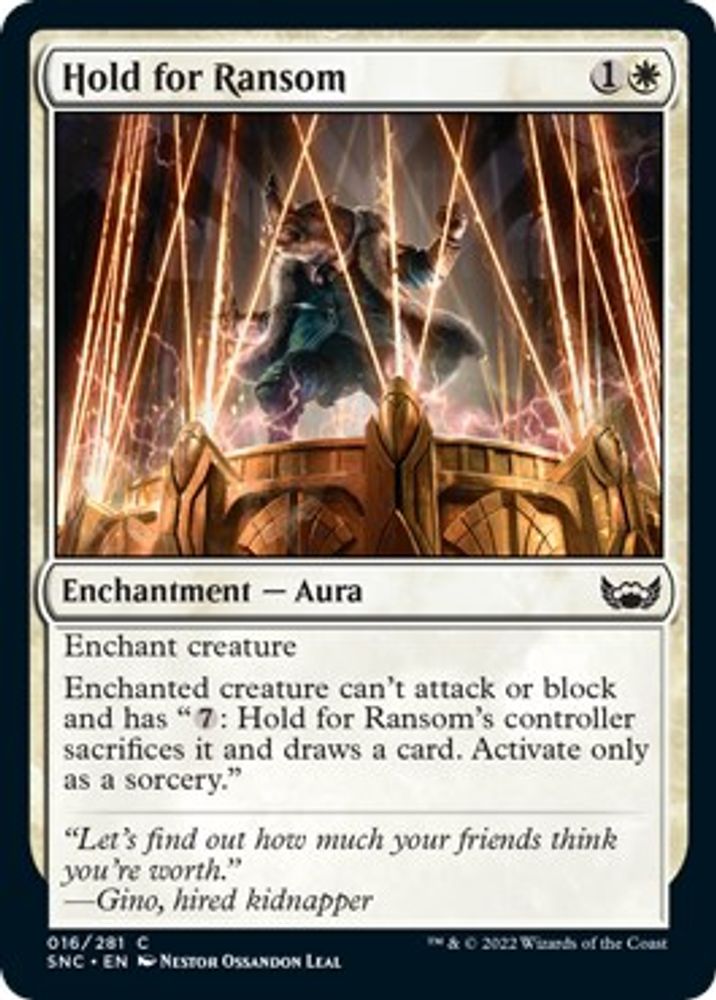 2022 Magic: The Gathering: Streets of New Capenna (SNC) - Hold for Ransom (#16, Common) (, Near Mint)