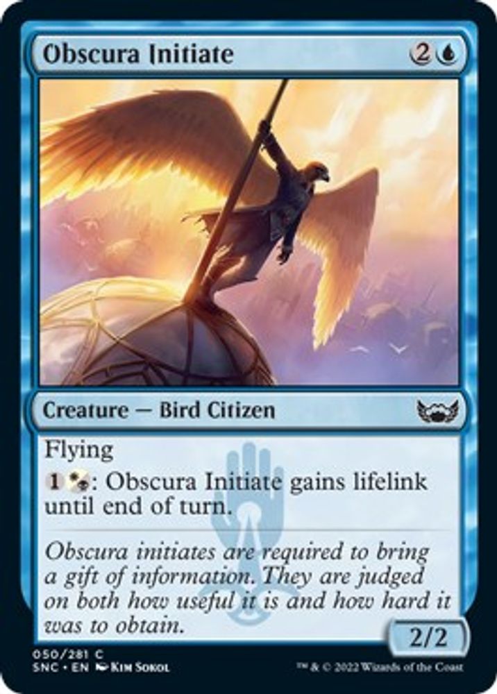 2022 Magic: The Gathering: Streets of New Capenna (SNC) - Obscura Initiate (#50, Common) (, Near Mint)
