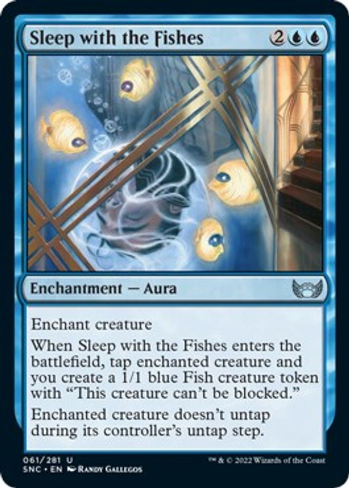 2022 Magic: The Gathering: Streets of New Capenna (SNC) - Sleep with the Fishes (#61, Uncommon) (, Near Mint)