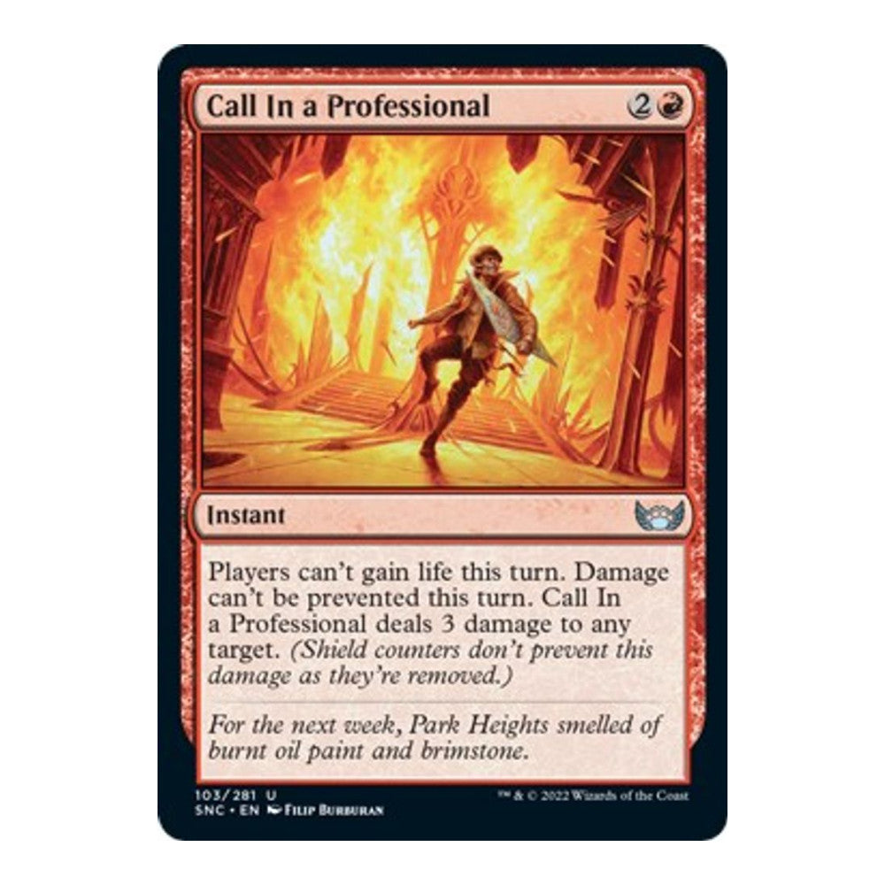 2022 Magic: The Gathering: Streets of New Capenna (SNC) - Call In a Professional (#103, Uncommon) (, Near Mint)